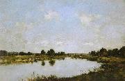 Eugene Boudin Deauville  O rio morto oil painting